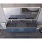 Castello Usa Amazon 72" Wall Mounted Blue Vanity With Gray Top And Brushed Nickel Handles CB-MC-72BLU-BN-2056-GR - alternate 8